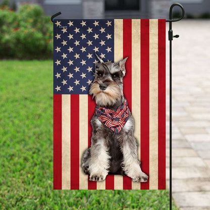 Dog Garden Flags, Pretty Schnauzer Flags, Printed Schnauzer Dog Flag, Dog Flags For House, Dog Owner Gift