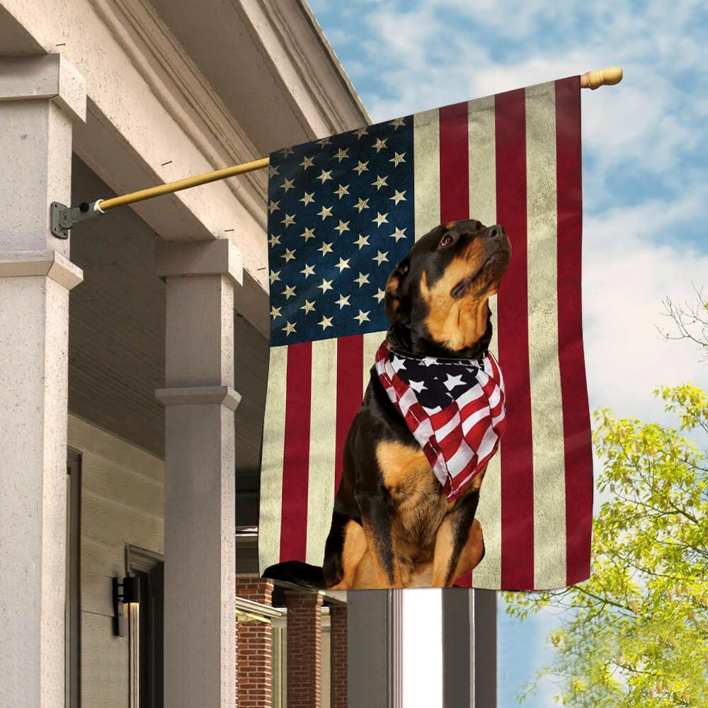 Dog Garden Flags, Rottweiler House Flag, Dog Flags For House, Dog Owner Gift