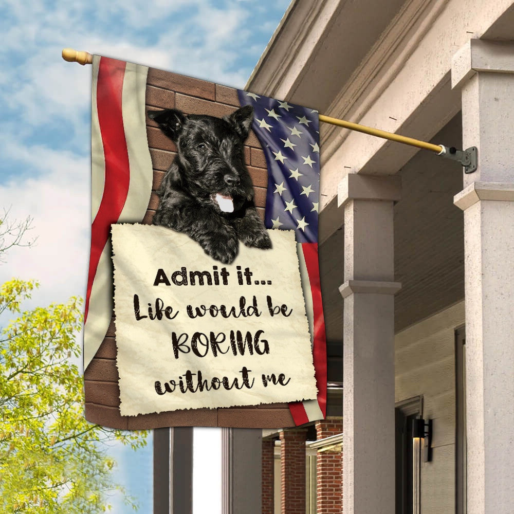 Dog Garden Flags, Scottish Terrier Flag 1, Dog Flags For House, Dog Owner Gift