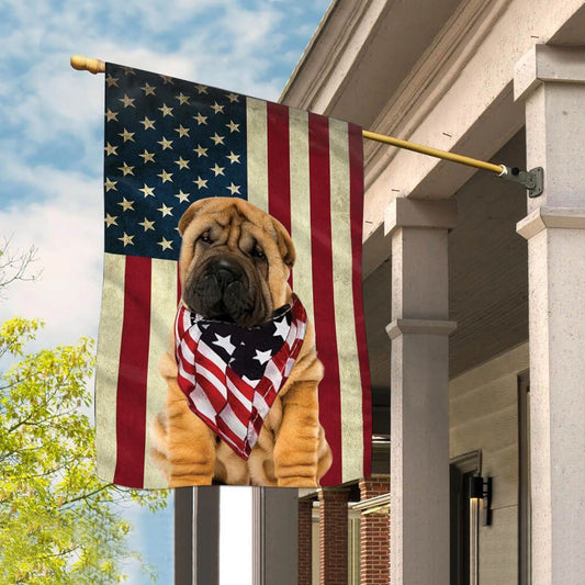 Dog Garden Flags, Shar Pei House Flag, Dog Flags For House, Dog Owner Gift