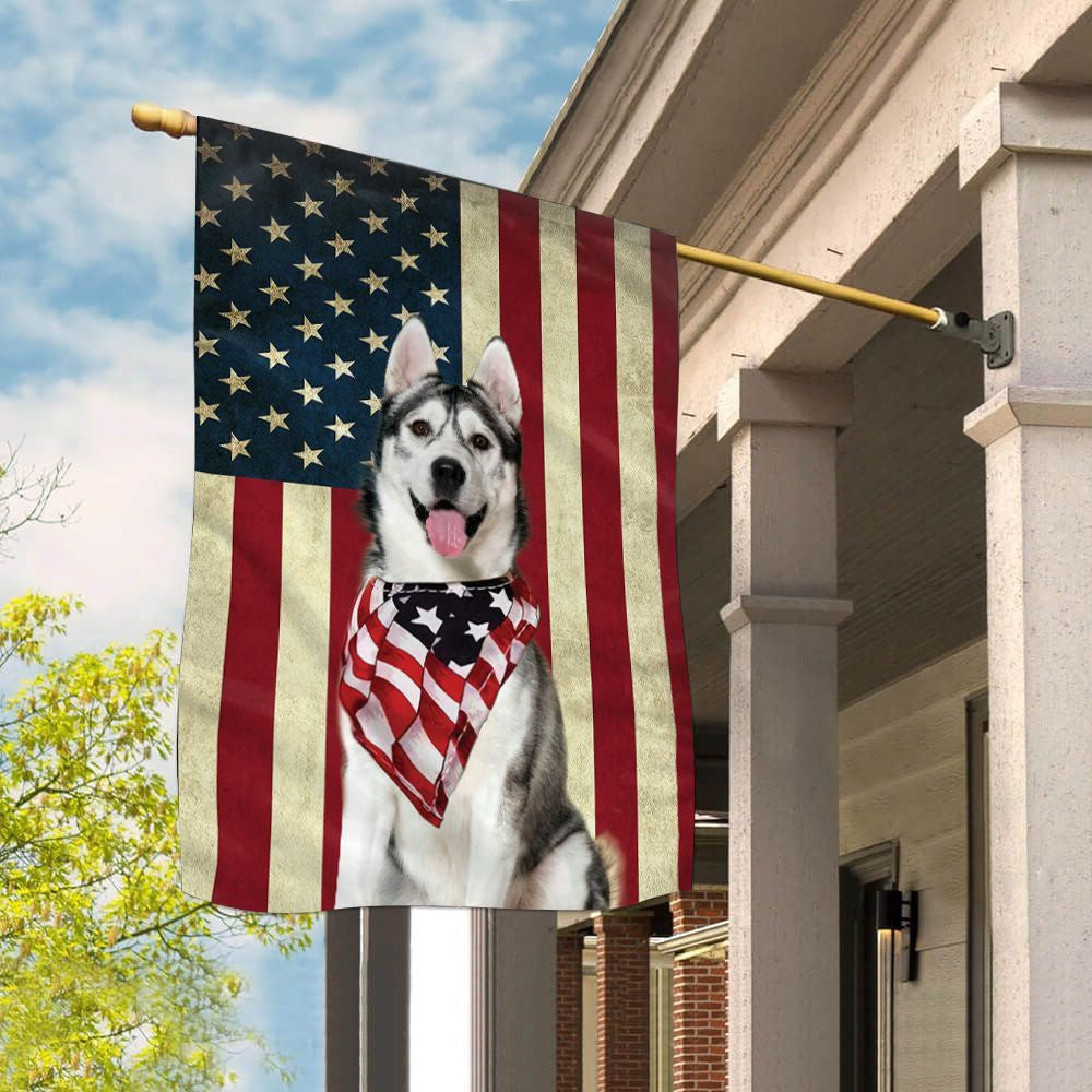 Dog Garden Flags, Siberian Husky House Flag, Dog Flags For House, Dog Owner Gift