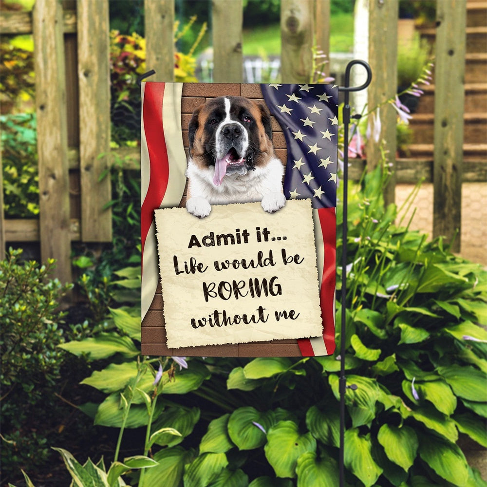 Dog Garden Flags, St Bernard Flag 2, Dog Flags For House, Dog Owner Gift
