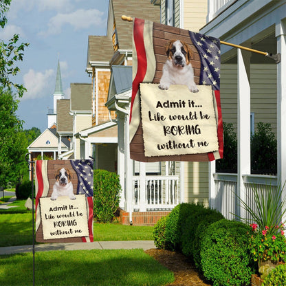 Dog Garden Flags, St Bernard Flag 3, Dog Flags For House, Dog Owner Gift