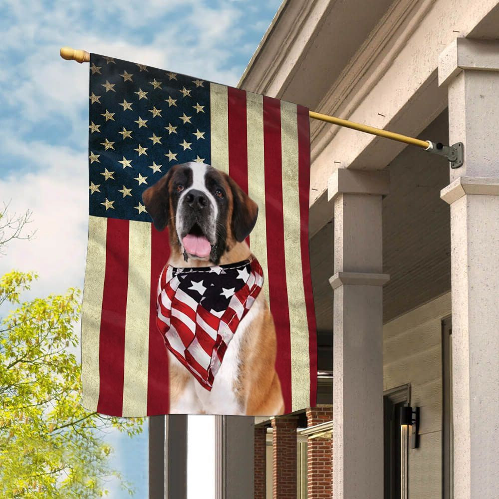 Dog Garden Flags, St Bernard House Flag, Dog Flags For House, Dog Owner Gift