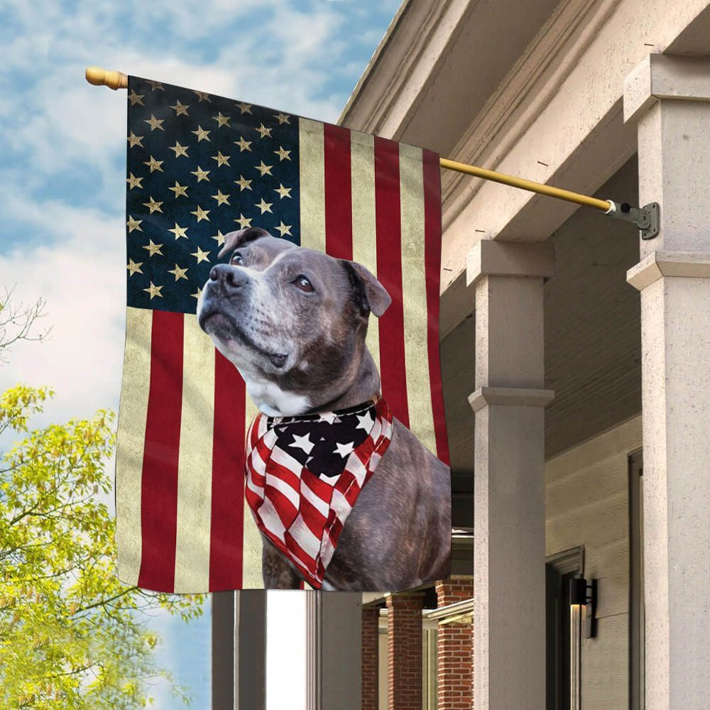 Dog Garden Flags, Staffordshire Bull Terrier House Flag, Dog Flags For House, Dog Owner Gift