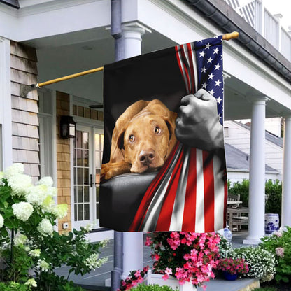 Dog Garden Flags, Vizsla American US Flag, Dog Flags For House, Dog Owner Gift