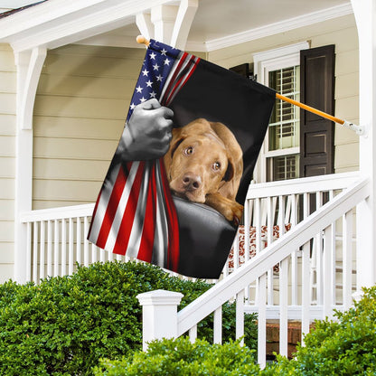 Dog Garden Flags, Vizsla American US Flag, Dog Flags For House, Dog Owner Gift