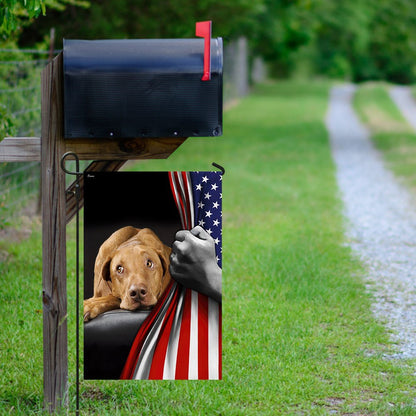 Dog Garden Flags, Vizsla American US Flag, Dog Flags For House, Dog Owner Gift