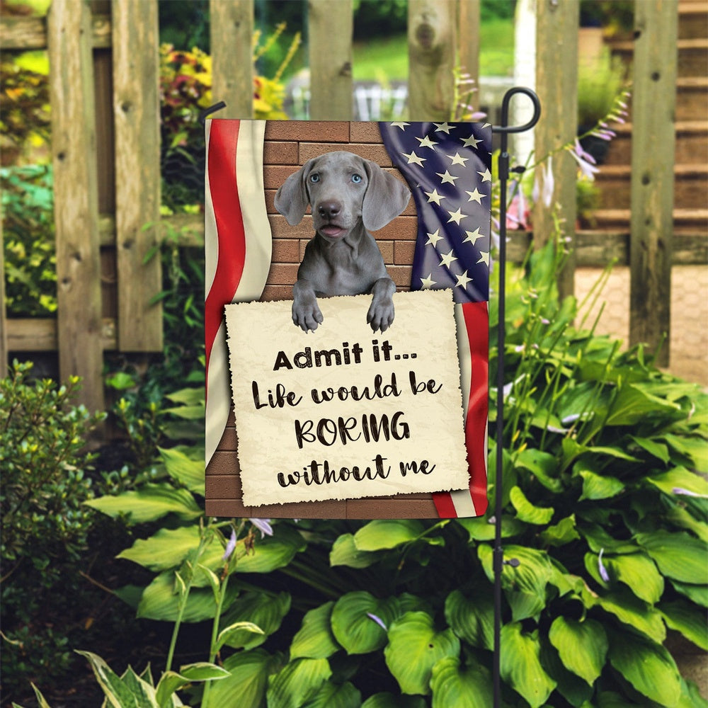 Dog Garden Flags, Weimaraner Garden  Flag, Dog Flags For House, Dog Owner Gift