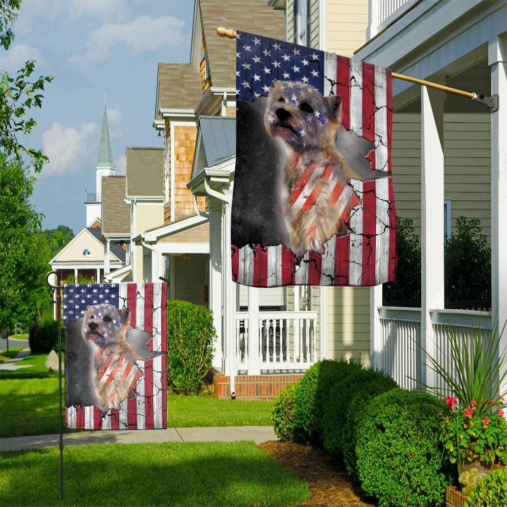 Dog Garden Flags, West Highland White Terrier Usa Flag, Dog Flags For House, Dog Owner Gift