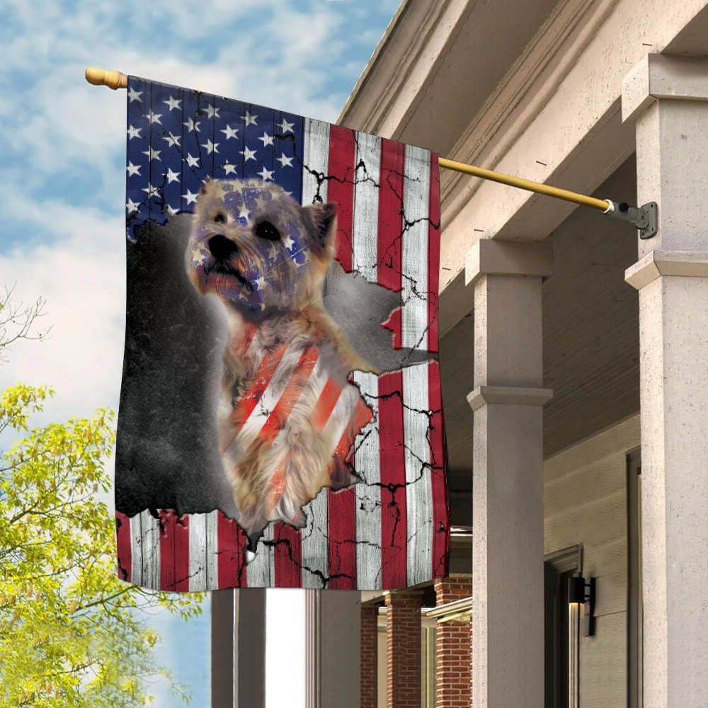 Dog Garden Flags, West Highland White Terrier Usa Flag, Dog Flags For House, Dog Owner Gift