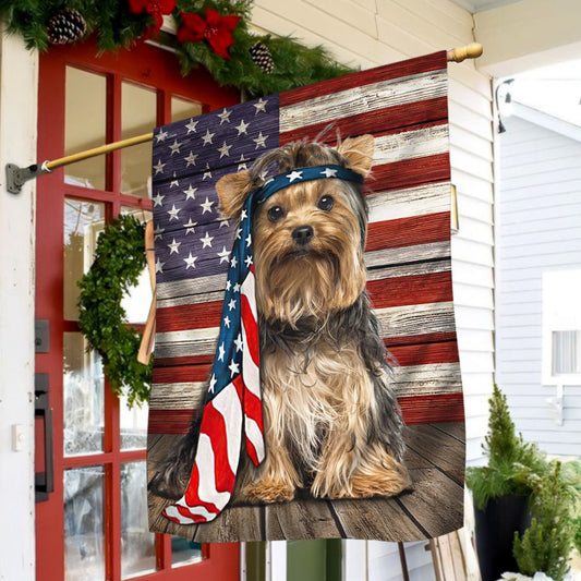 Dog Garden Flags, Yorkshire Terrier Dog Flag Charming Dog, Dog Flags For House, Dog Owner Gift