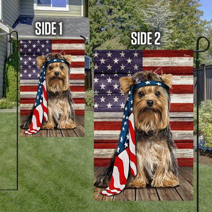 Dog Garden Flags, Yorkshire Terrier Dog Flag Charming Dog, Dog Flags For House, Dog Owner Gift