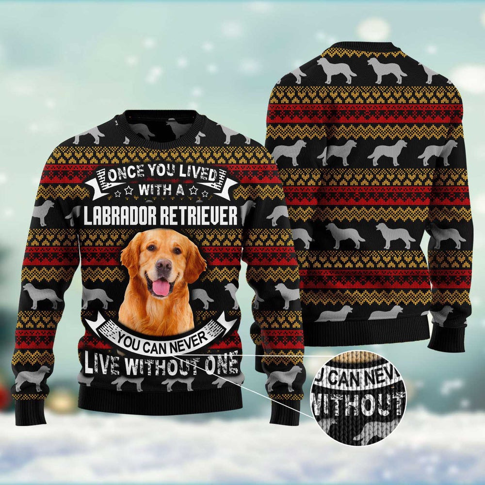 Dog Xmas Sweater, Labrador Retriever Ugly Christmas Sweater, Funny Xmas Sweater