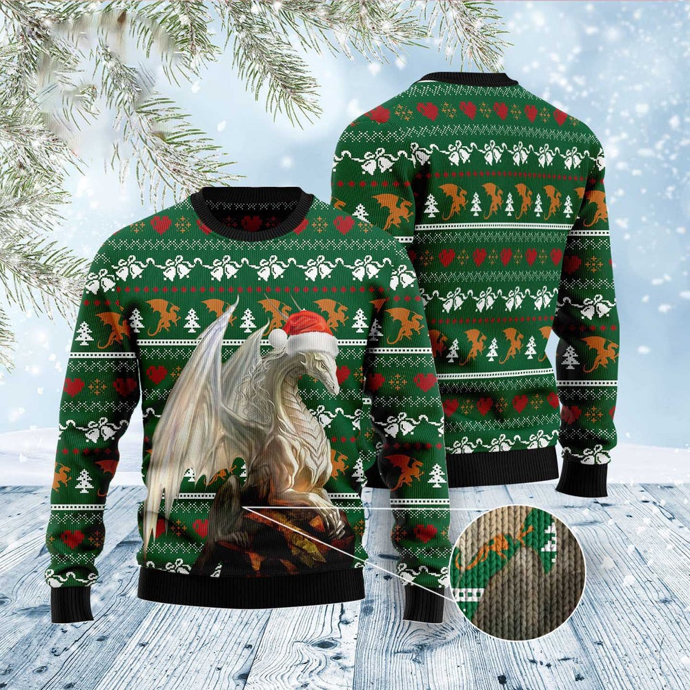Dragon Nice Ugly Christmas Sweater, Funny Xmas Sweater, Sweater Xmas