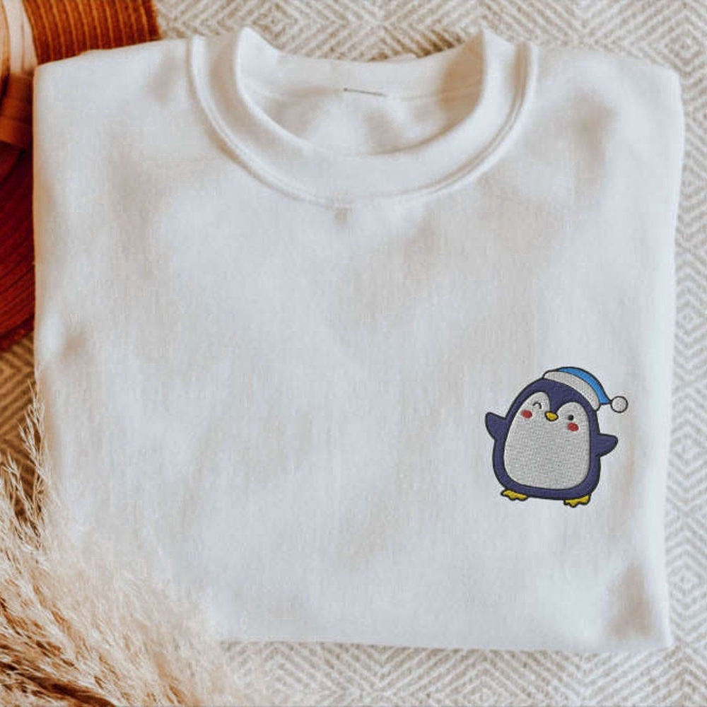 Eembroidered Custom Sweatshirts, Embroidered Matching Couples Christmas Sweatshirts, Gift For Christmas, Christmas Gift