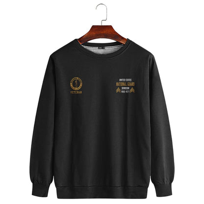 Embroidered Sweatshirt, Customized US All Other Branches Of Service Proudly Served Embroidered Sweatshirt, Gift For Dad