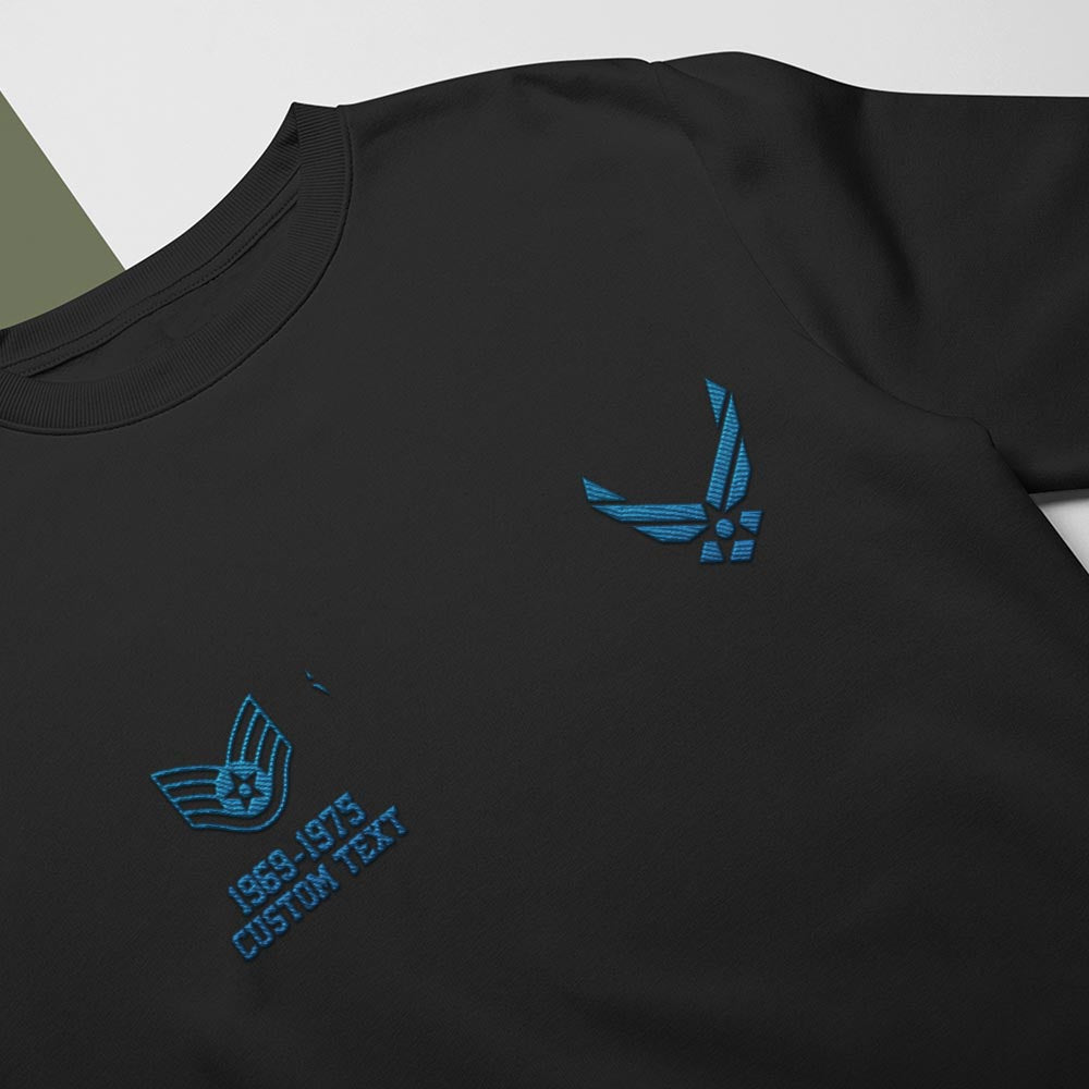 Embroidered Sweatshirt, Customized US Military Limited Edition 03 - Embroidered Sweatshirt, Gift For Dad