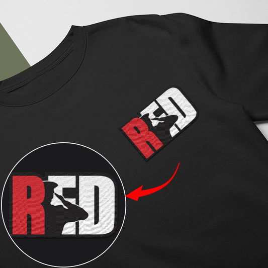 Embroidered Sweatshirt, RED Friday - Remember Everyone Deployed Embroidered Sweatshirt, Gift For Dad