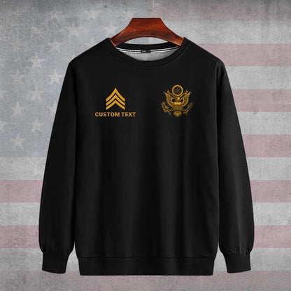 Embroidered Sweatshirt, United States Military Legacy Tribute Embroidered Sweatshirt, Gift For Dad