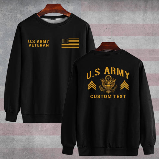 Embroidered Sweatshirt, United States Military Veteran Legacy Honor Embroidered Sweatshirt, Gift For Dad
