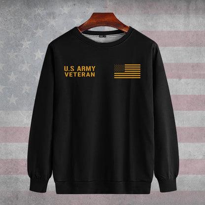 Embroidered Sweatshirt, United States Military Veteran Legacy Honor Embroidered Sweatshirt, Gift For Dad