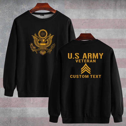 Embroidered Sweatshirt, United States Military Veteran Legacy Tribute Embroidered Sweatshirt, Gift For Dad