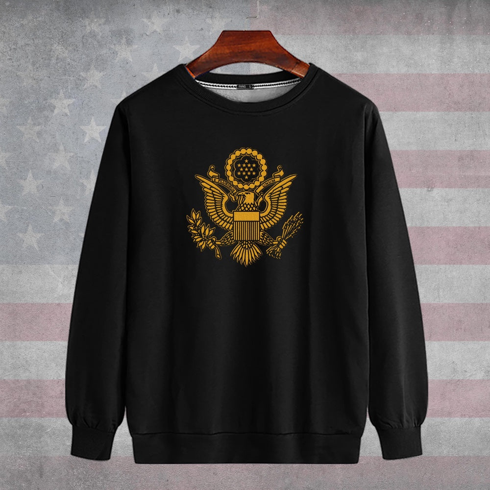 Embroidered Sweatshirt, United States Military Veteran Legacy Tribute Embroidered Sweatshirt, Gift For Dad
