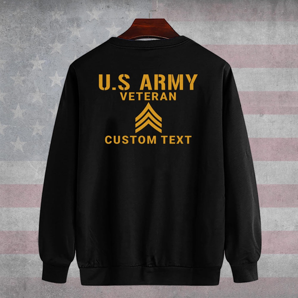 Embroidered Sweatshirt, United States Military Veteran Legacy Tribute Embroidered Sweatshirt, Gift For Dad