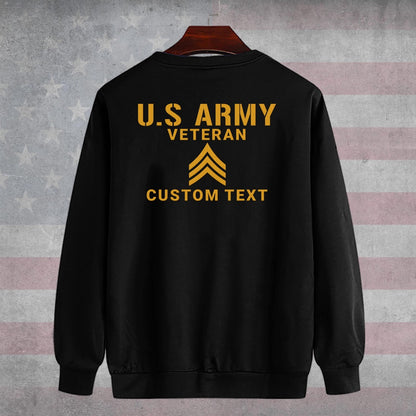 Embroidered Sweatshirt, United States Military Veteran Legacy Tribute Embroidered Sweatshirt, Gift For Dad