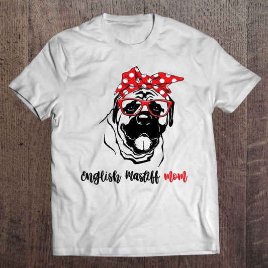 English Mastiff Mom Red Turban Pet Dog Lovers Mother's Day T Shirt, Mother's Day Shirt, Shirt For Mom, Mom Shirt