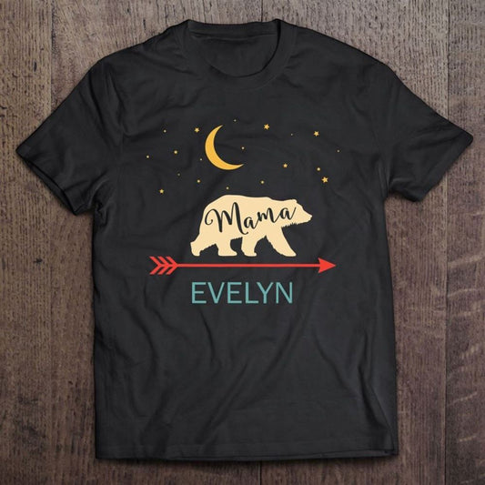 Evelyn Name Shirt Mama Bear Retro Mother's Day Gift T Shirt, Mother's Day Shirt, Shirt For Mom, Mom Shirt