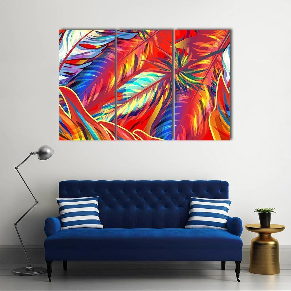 Exotic Feather Canvas Wall Art Decor