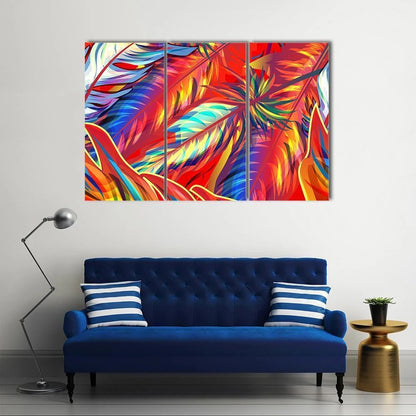 Exotic Feather Canvas Wall Art Decor