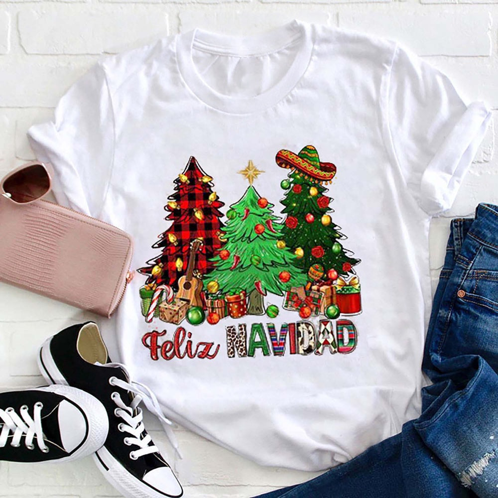 Feliz Navidad Arbol De Spanish T Shirt, Merry T Shirt, Unisex Christmas Shirts