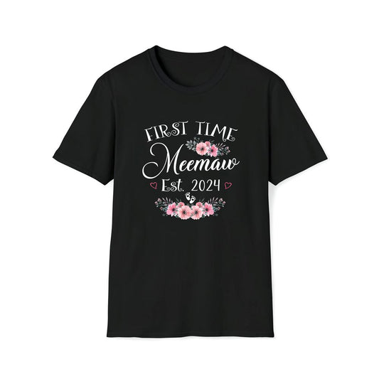 First Time Meemaw 2024 Mother's Day Soon To Be Mom Pregnancy Premium T Shirt, Mother's Day Premium T Shirt, Mother's Day Gift, Mom Shirt
