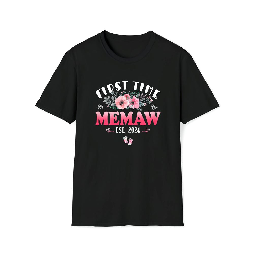 First Time Memaw 2024 Mother's Day Soon To Be Memaw Premium T Shirt, Mother's Day Premium T Shirt, Mother's Day Gift, Mom Shirt