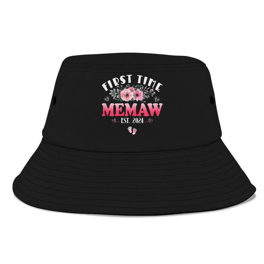 First Time Memaw 2024 Soon To Be Memaw Bucket Hat, Mother's Day Bucker Hat, Mother's Day Gift, Women's Sun Hats