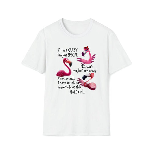 Flamingo Im Not Crazy Im Just Special Funny Mother's Day Premium T Shirt, Mother's Day Premium T Shirt, Mother's Day Gift, Mom Shirt