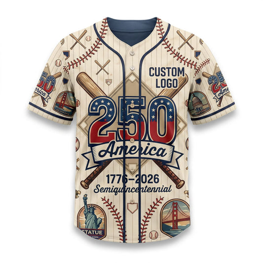 Custom 250th Anniversary America Baseball Jersey 1776-2026
