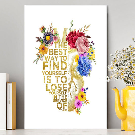 Floral Heart Anatomy Wall Art - Appreciation, Graduation Gift For Nurse Practitioner, Teacher, Rn, Physician Assistant, Emt, Doctor