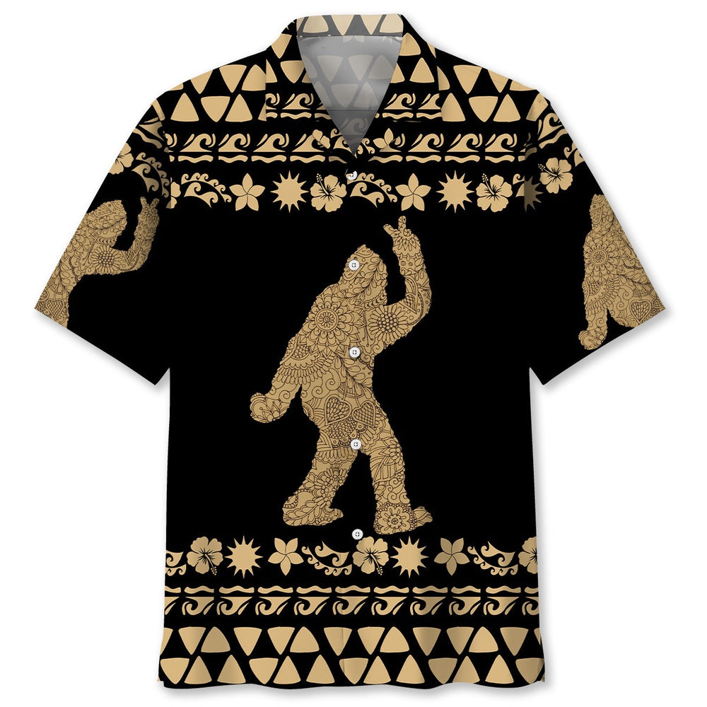 Floral Bigfoot Hawaiian Shirt, Funny Hawaiian Shirt, Cool Hawaiian Shirts, Best Hawaiian Shirts