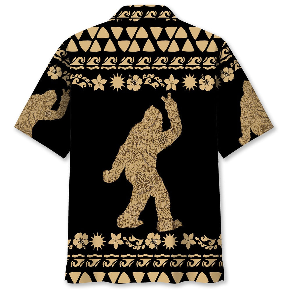 Floral Bigfoot Hawaiian Shirt, Funny Hawaiian Shirt, Cool Hawaiian Shirts, Best Hawaiian Shirts