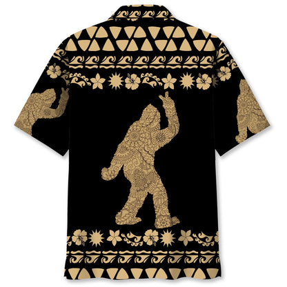 Floral Bigfoot Hawaiian Shirt, Funny Hawaiian Shirt, Cool Hawaiian Shirts, Best Hawaiian Shirts