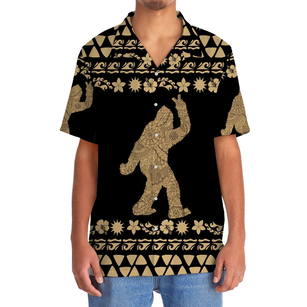Floral Bigfoot Hawaiian Shirt, Funny Hawaiian Shirt, Cool Hawaiian Shirts, Best Hawaiian Shirts