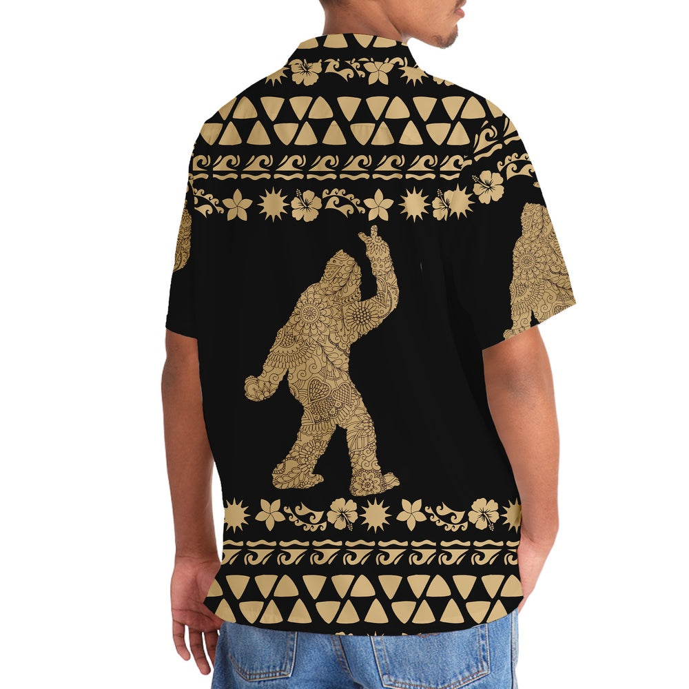 Floral Bigfoot Hawaiian Shirt, Funny Hawaiian Shirt, Cool Hawaiian Shirts, Best Hawaiian Shirts