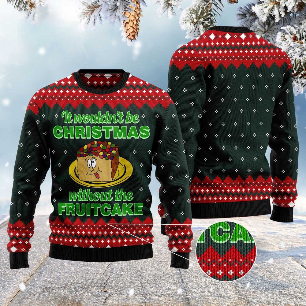 Food Cake Ugly Christmas Sweater, Funny Xmas Sweater, Sweater Xmas
