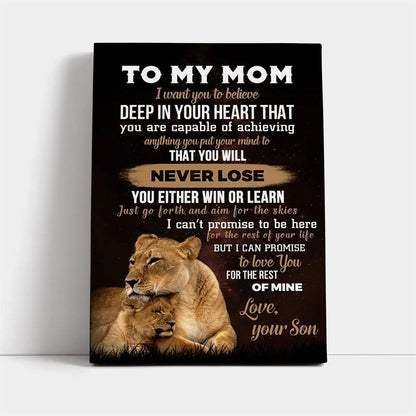 For The Rest Of Mine Canvas, Mother's Day Canvas Art, Gift For Mom, Birthday Gift, Mother's Day Wall Art