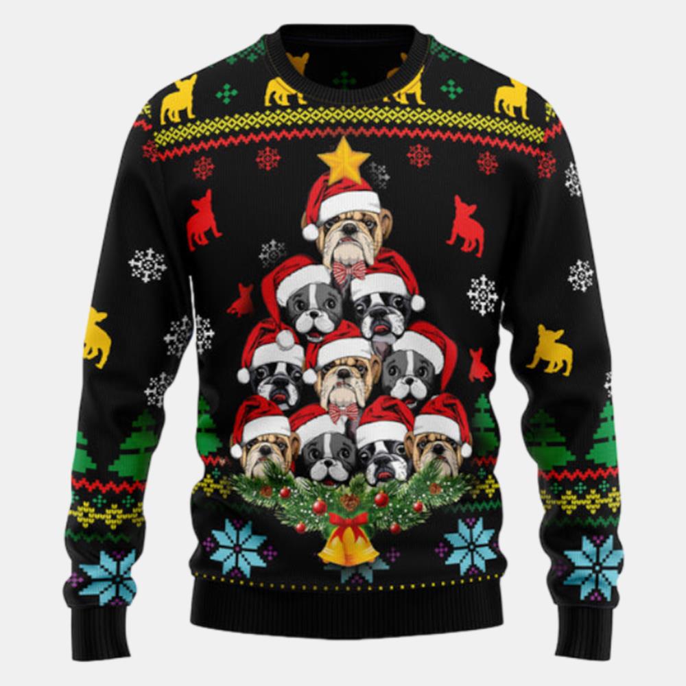 French Bulldog Ht92804 Ugly Sweater - Christmas sweater gift