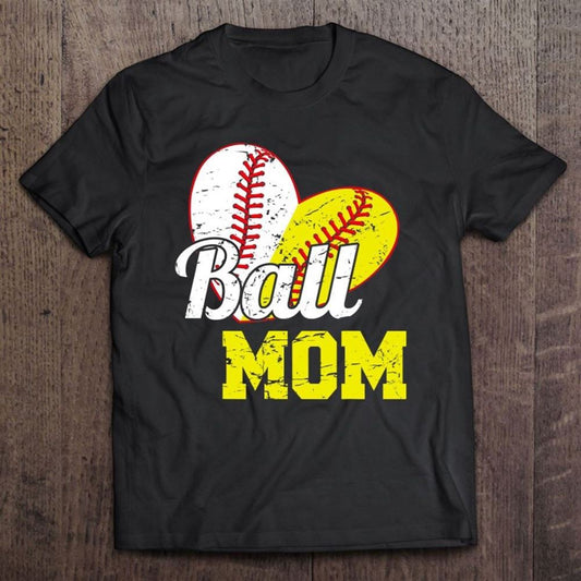 Funny Ball Mom Softball Baseball Outfit For Women Mother's Day T Shirt, Mother's Day Shirt, Shirt For Mom, Mom Shirt